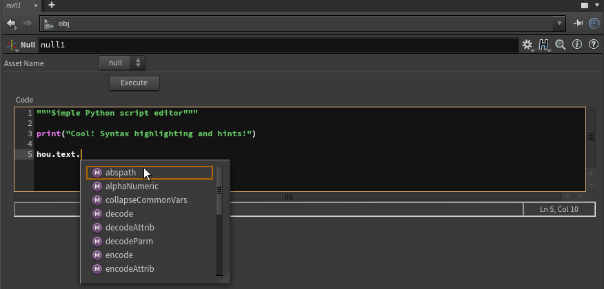 Python string parameter