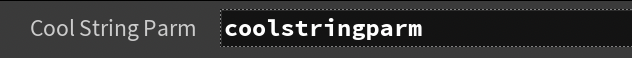 `$CH` variable evaluates to the current channel (parm) name.